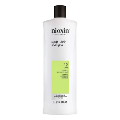 Nioxin System Scalp + Hair Shampoo for Progressed Thinning Natural Hair 1000ml