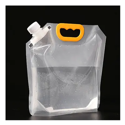 (5L Big mouth) Foldable Beer Bag Transparent Stand-Up Plastic Juice Milk Packaging Bag Outdoor C