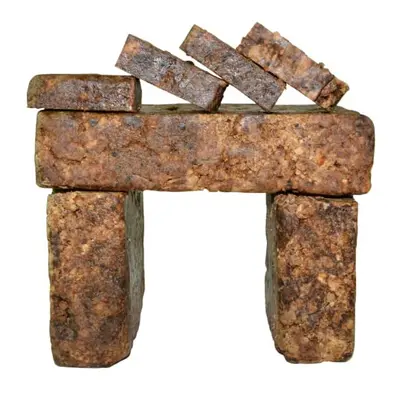 Raw African Black Soap lbs. Bulk Bars 100% Pure Natural From Ghana.