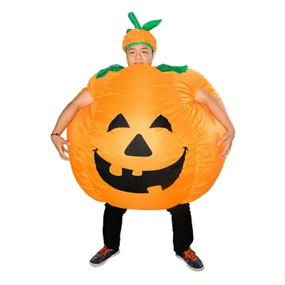 Adults Pumpkin Inflatable Costume Prop Blow Up Inflatable Fancy Dress for Halloween Carnival Cos