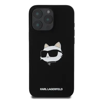 Karl Lagerfeld Silicone Choupette Head Case for iPhone Pro Black