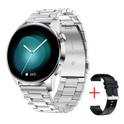 (silver, steel belt) Lige Men Smart Watch Heart Rate Monitor Sports Waterproof Men&apos;s Watche