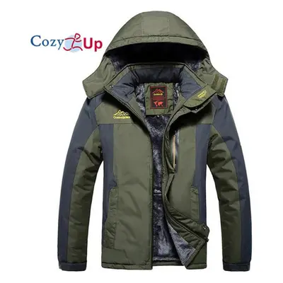 (green, XXL) Cozy Up Men&apos;s Ski Jacket Waterproof Insulated Snow Jacket Warm Windproof Winte