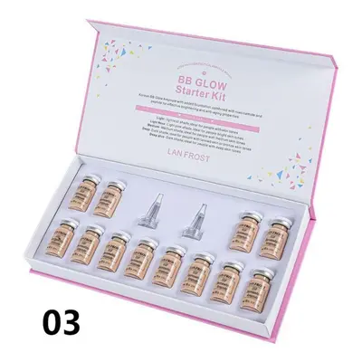 (as the picture, 03) 12pcs/box Bb Glow Long-lasting Liquid Foundation Essence Korean Semi-perman