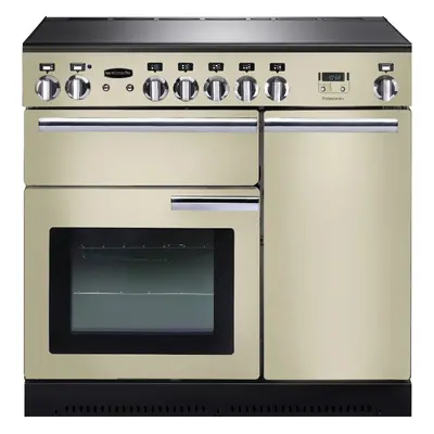 Rangemaster PROP90ECCR/C Professional Plus Cream with Chrome Trim 90cm Ceramic Range Cooker - A 