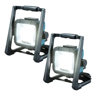 Makita DML805 18v / 14.4v / 110v LXT Li-Ion LED Work Light Site Light Twin Pack