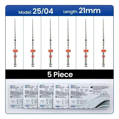 (as the picture, 21mm 04 boxs) Coxo Soco Plus Heat-activated Niti Root Canal Files Boxes Flexibl