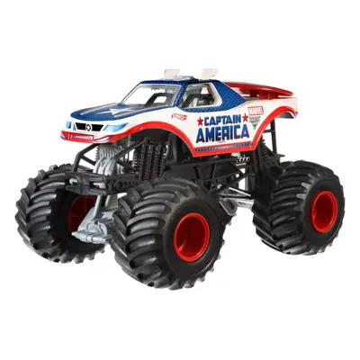 Hot Wheels Monster Jam 1:24 Die-Cast Captain America Vehicle