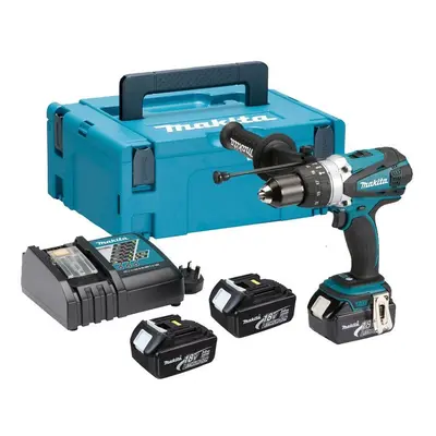 Makita DHP458RF3J LXT 18v Combi Hammer Drill Batts + Makpac DHP458