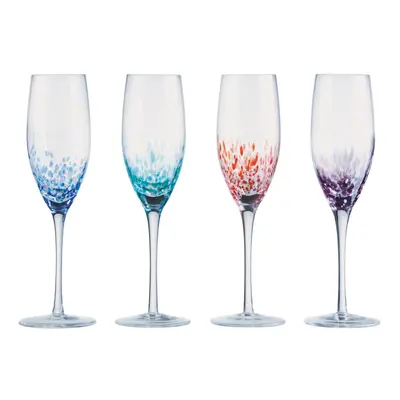 Anton Studio Designs Set of Speckle Flute Glasses