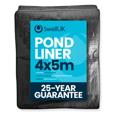 (4x5m) Swell UK Year Guarantee Heavy Duty Pond Liner