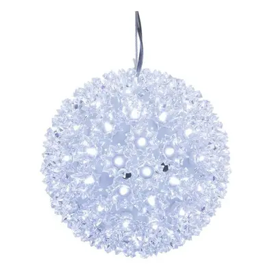 Vickerman X120605 in. Starlight Sphere Christmas Ornament with Cool White Wide Angle LED Light