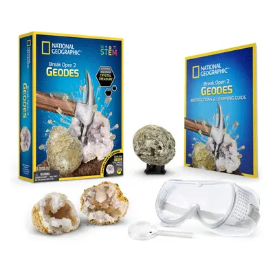 - National Geographic - Explorer Set - Break Up Geodes - Educational and Science Game - STEM - J