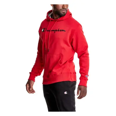 Champion Powerblend Fleece Hoodie Comfortable Men's Sweatshirt Logo Reg Tall Team Red Scarlet Sc