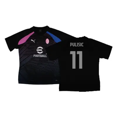 (M) AC Milan Pre-Match Jersey (Black) (Pulisic 11)