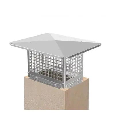 Vevor YCZ8X1325JSKWR62OV0 x in. Flue Caps04 Stainless Steel Fireplace Cover Chimney Cap, Silver