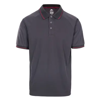 (XXXL, Dark Grey) Trespass Bonington Mens Polo Shirt Plain T