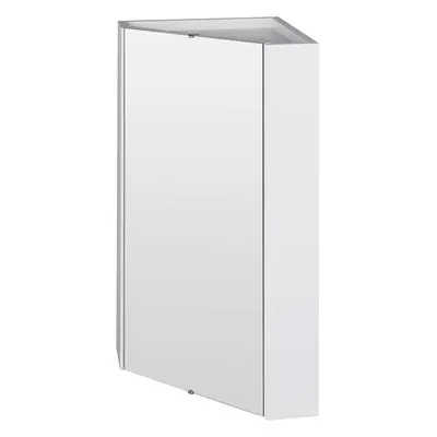 Corner Wall Hung Mirror Cabinet in Gloss White by Balterley