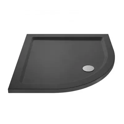 Harper 900mm Quadrant Shower Tray Slate Grey Modern Polyurethane Resin