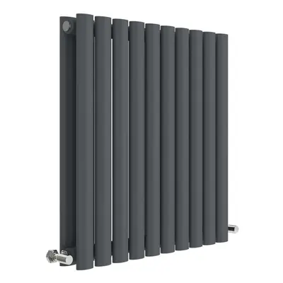 Horizontal Double Panel Radiator - 600mm x 586mm - BTU - Anthracite- Balterley