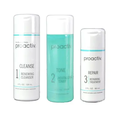 Proactive Set of Acne Treatment Skin Smoothing Exfoliator Oil Control Day