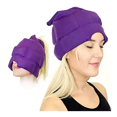 Headache and Migraine Relief Cap - A Headache Ice Mask or Hat Used for Migraines and Tension Hea