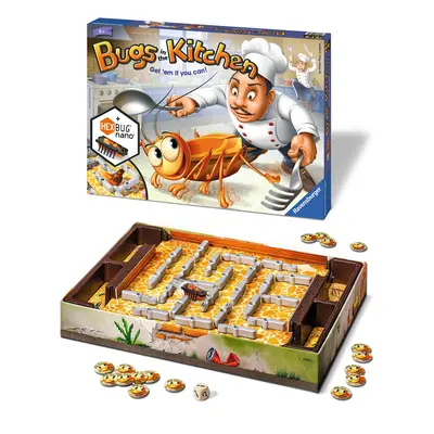 Bugs in the Kitchen Board Game for Kids Age Years and Up - to Players - Catch the Hexbug Nano!