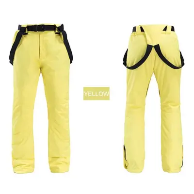 (yellow, 2XL) Fashion Ski Pants Snowboard Pants Sallopettes Ski Snowboard Tbf Snow Sallopetts Sk