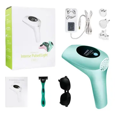 (green) Lcd Display Flash Permanent Professional Laser Hair Removal Ipl Women Smooth Shaving Pai