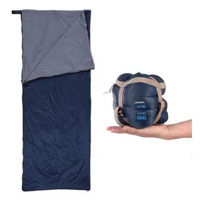 (navy blue) Lixada * 75cm Outdoor Envelope Sleeping Bag Camping Travel Hiking Multifunction Ultr