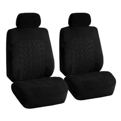 FH Group Car Seat Covers Front Seats Only Black Travel Master Seat Cov