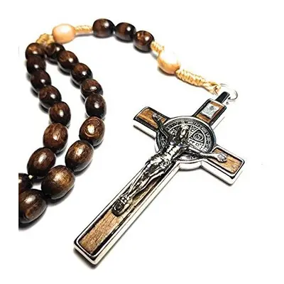 Made in Italy Rosary Blessed by Pope Francis Vatican Rome Holy Father Medal Cross Saint Benedict