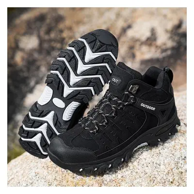 (black, 39) Men&apos;s Outdoor Hiking Shoes Ankle Boots