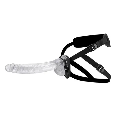 (transparent) 31cm Straped On Huge Dildo Penis Pants Strap-on Huge Realistic Cock Harness Strapl