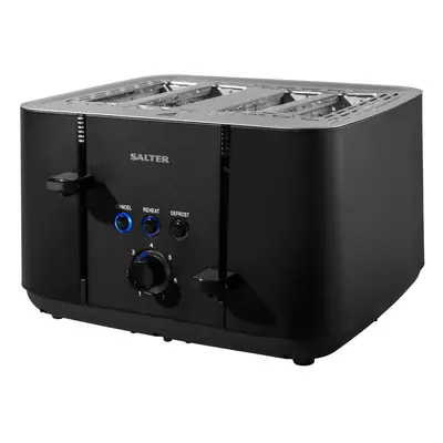 EK5565MBLK 4-Slice Toaster- Kuro Modern Finish Removable Crumb Tray Included, Levels of Variable