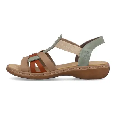 (UK 6.5 / EU 40) Rieker Womens Sandals Green Combination