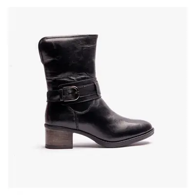 (UK 6, Black) Lotus OSMOND Womens Ankle Boots Black