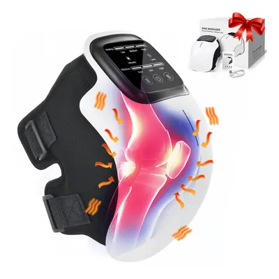 Knee Massager with Powerful Infrared Heated and Vibration, Deep Heat Knee Joint Pain Relief for 