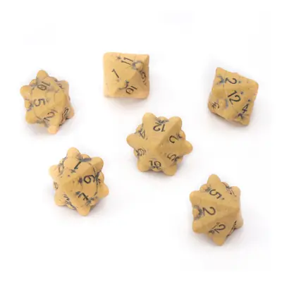 D12 Dice Set - Set of Six Sided Dice - Skull & Bone Themed RPG Dice. Cool & Unique Gift for Dung