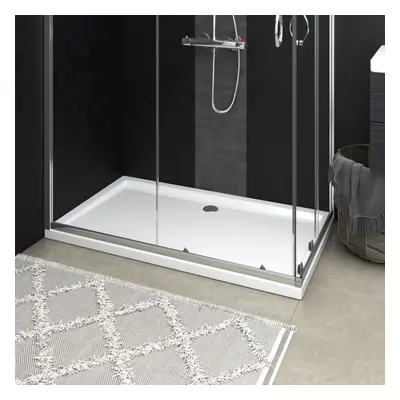 vidaXL Rectangular ABS Shower Base Tray White Bathroom Plumbing Shower Parts