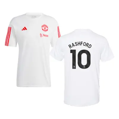 (XXL) Man Utd Training Tee (White) (Rashford 10)