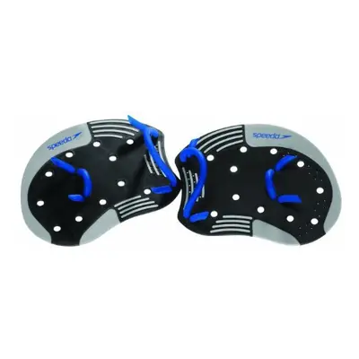 Speedo Unisex Swim Training I.M. Tech Paddles Black/Blue, Small-Medium