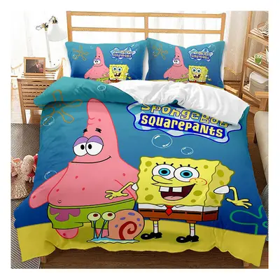 (Style 06, Double) SpongeBob Bedding Single Double King Duvet Cover