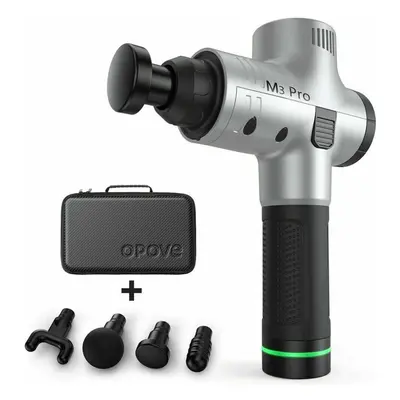 (Silver) OPOVE M3 Pro Massage Gun Deep Percussion Massager