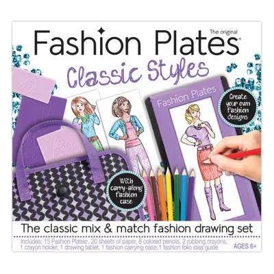 Kahootz Fashion Plates - Classic Styles - Mix-and-Match Drawing Kit - Make 100s of Fabulous Fash