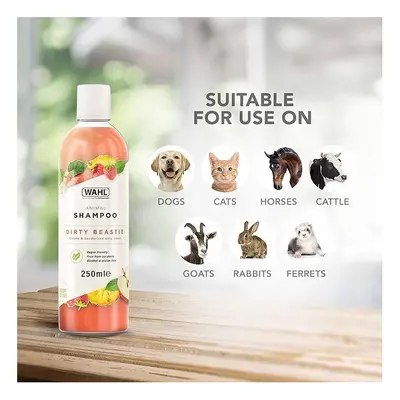 Wahl Dirty Beastie Shampoo, Dog Shampoo, Shampoo for Pets, Natural Pet Friendly Formula, for Dir