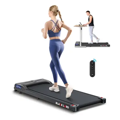 BLACK LORD Treadmill Walking Pad Gym Fitness Remote Control Black