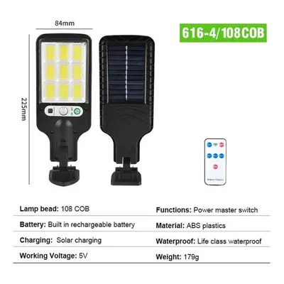 (ã4ã) Solar Street Lights Outdoor Wireless Solar Security Wall Light Motion Sensor With Ligh