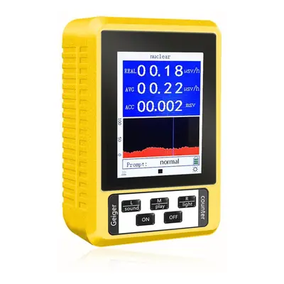 (yellow) Xr3-br-9c 2-in-1 Handheld Digital Display Electromagnetic Radiation Nuclear Detector Em