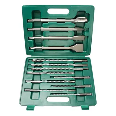 BrÃ¼der Mannesmann Piece Drill Bit and Chisel Set with Case SDS-Plus